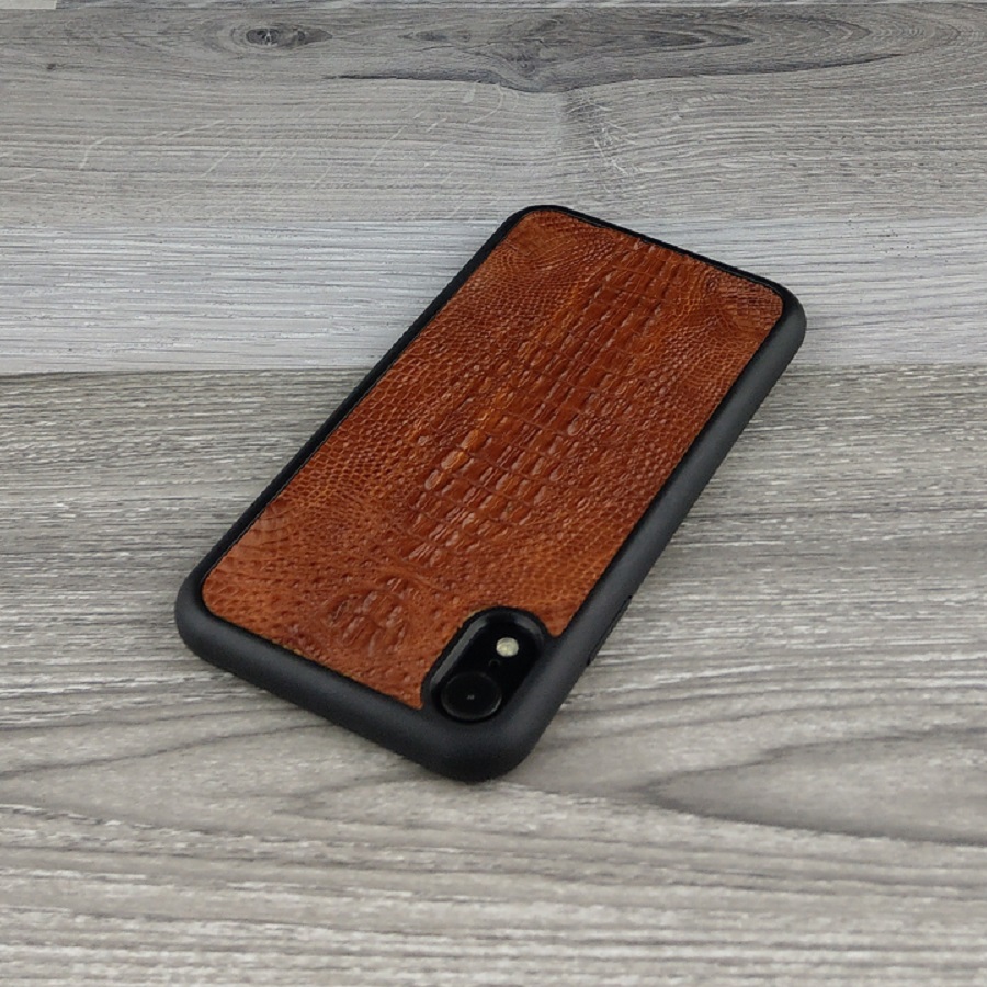 Ốp Lưng dành cho Iphone XR Da Cá Sấu Có Gù