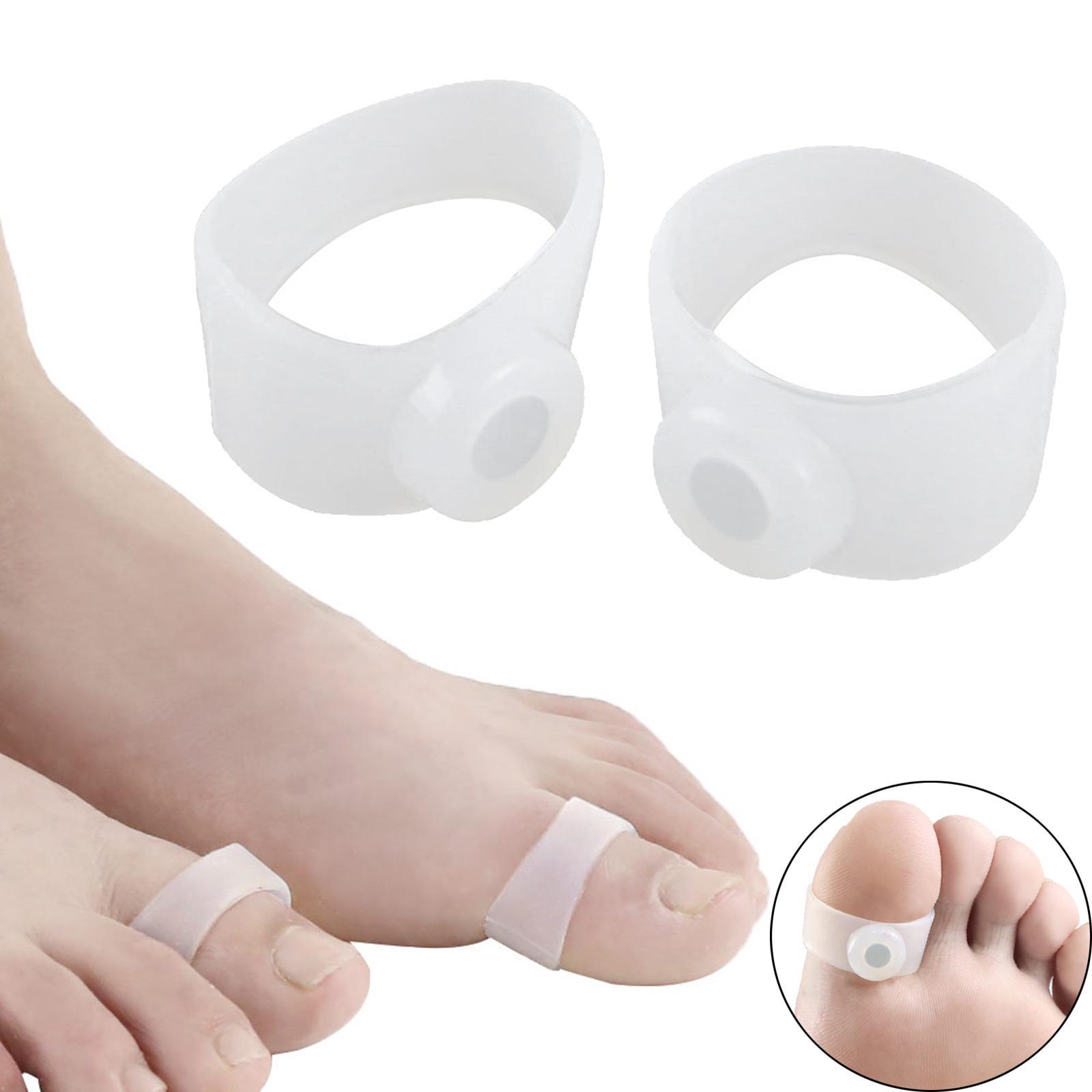 6x1 Pair Silicone  Toe Rings Soft Reduce Body  High Elastic