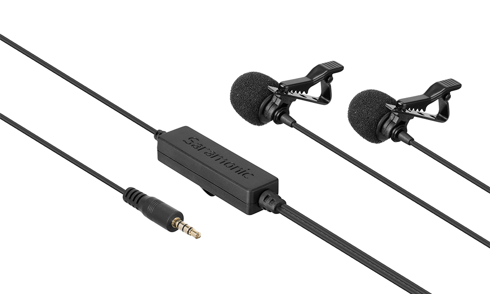 Micro Thu Âm Cài Áo Saramonic Lavalier 2M - Để Phỏng Vấn/ Livestream/ Podcast Jack Cắm 3,5mm Cho Điện Thoại/ Máy Quay - Hàng chính hãng