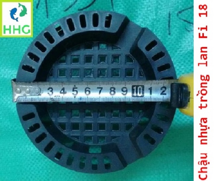 10 chậu nhựa trồng lan Fi 18 - đường kính 18cm