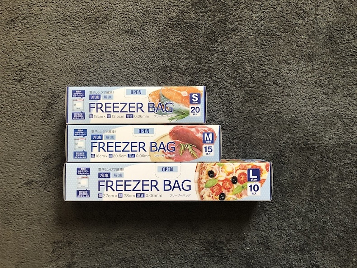 Túi Zip Đựng Thực Phẩm Freezer Bag Hộp 20 Túi