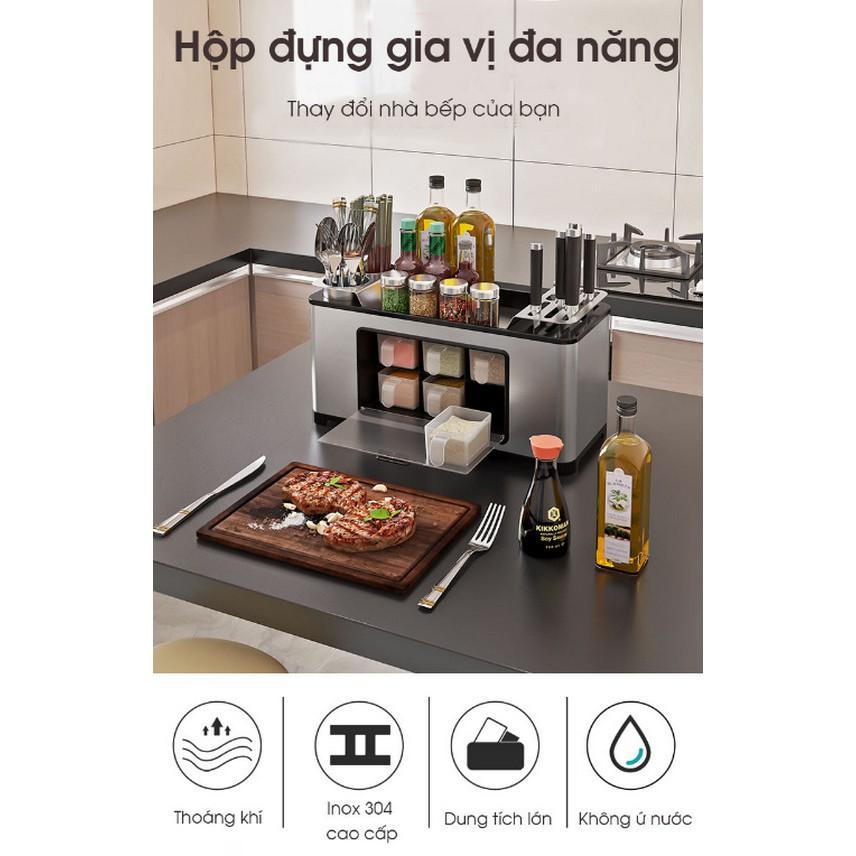 Hộp Gia Vị Inox 304 Cao Cấp – Thiết Kế Hiện Đại Theo Phong Cách Châu Âu – Home and Garden