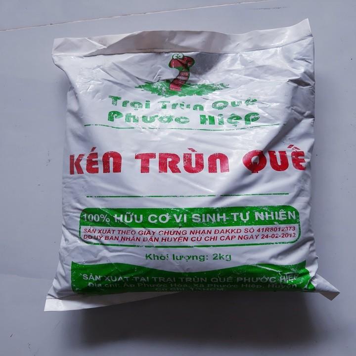 Phân kén trùn quế PHƯỚC HIỆP cải tạo đất trồng gói 2kg