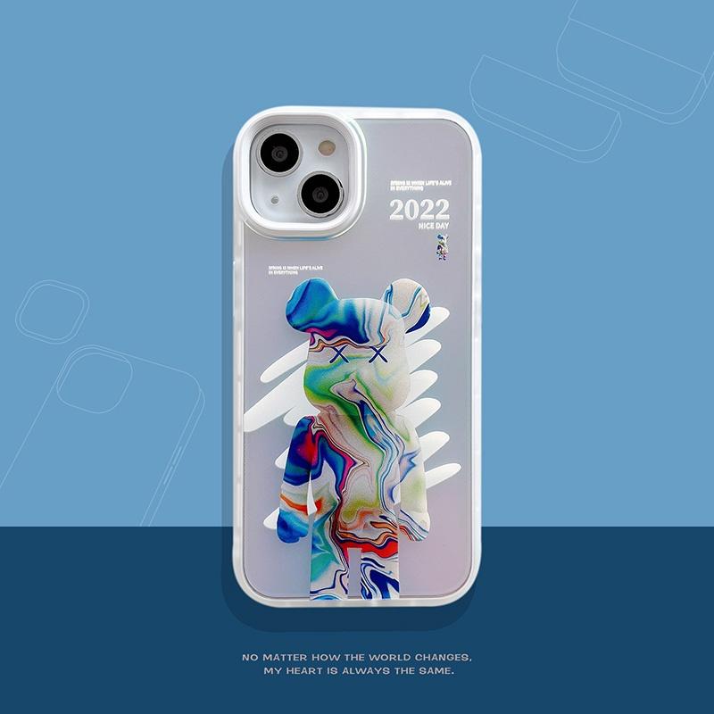 Ốp Lưng Cho Iphone 14 Pro Max / 13 Pro Max Bearbrick Gradient Màu Nước - Bum Store Galaxy Case