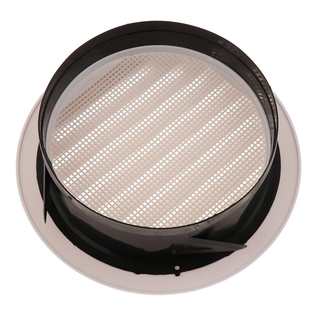White ABS Air Vent Grille Round Ducting Ventilation Cover Wall Grilles DN200
