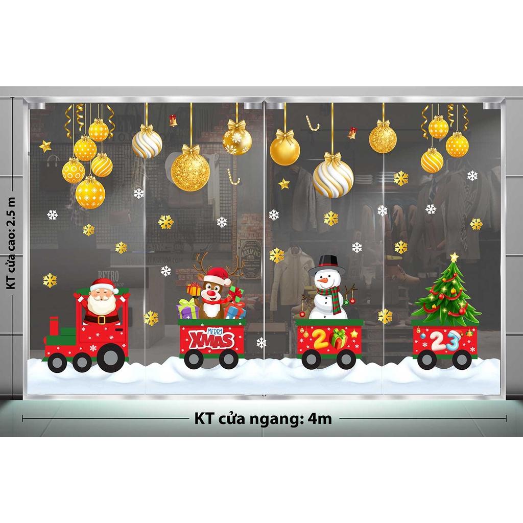 DECAL TRANG TRÍ GIÁNG SINH 2023 COMBO SỐ 64