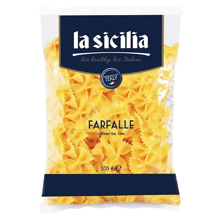 Nui Nơ (Farfalle Pasta) La Sicilia - 500g/gói