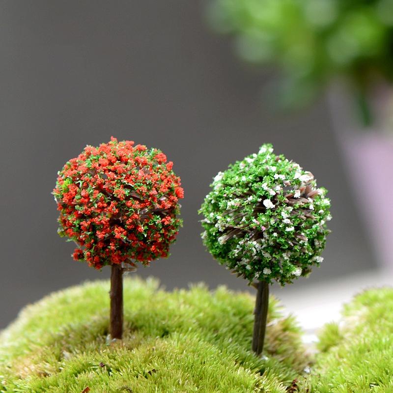 Tiểu cảnh mini ️ Mô hình cây nở hoa trang trí tiểu cảnh, non bộ, bán cạn