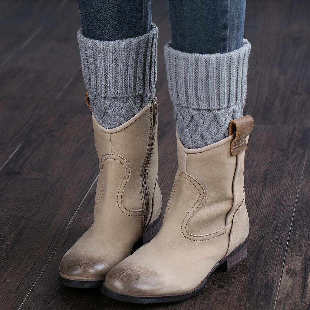 Crochet Boot Cuffs Breathable Short Acrylic Stockings Women Leg Warmers for Leg Warmers Calf Warmer Gifts Women