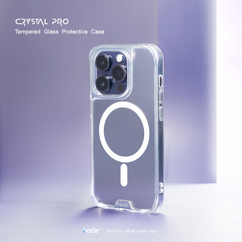 Ốp lưng dành cho iPhone 14 Pro/14 Pro Max Hoda Crystal Pro with Magnetic - Hàng Nhập Khẩu