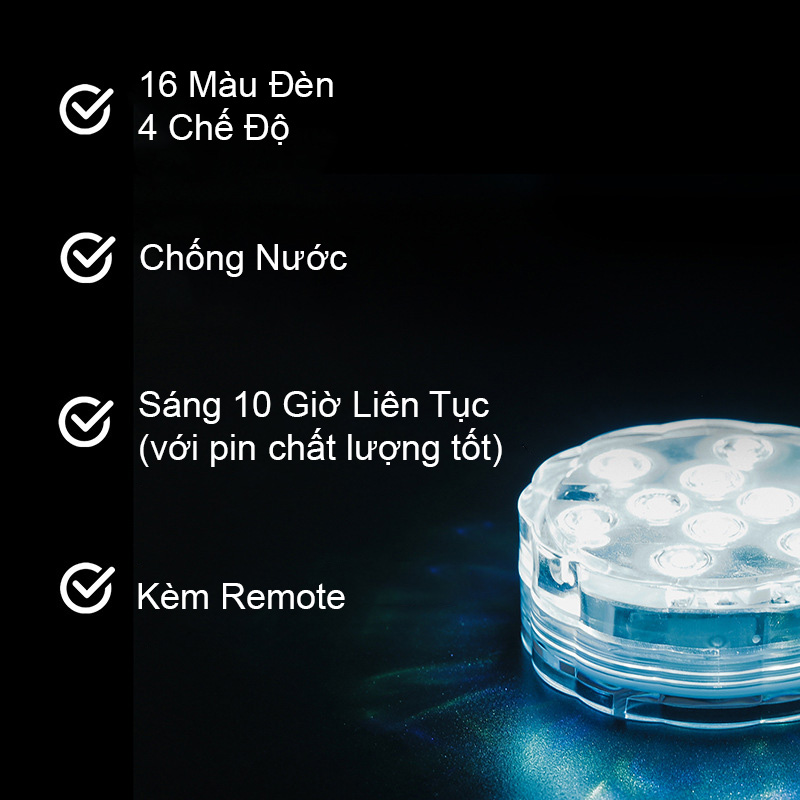 Bộ Đèn Trang Trí Tủ RGB Điều Khiển Remote