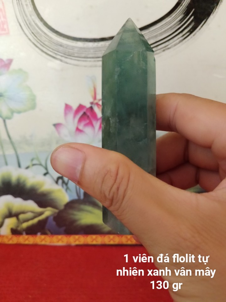 Trụ Đá Flourite Tự Nhiên Màu Xanh, Đá Thanh Tẩy Giúp Hỗ Trợ Reiki, Thiền Định, Sưu Tầm, Chặn Giấy