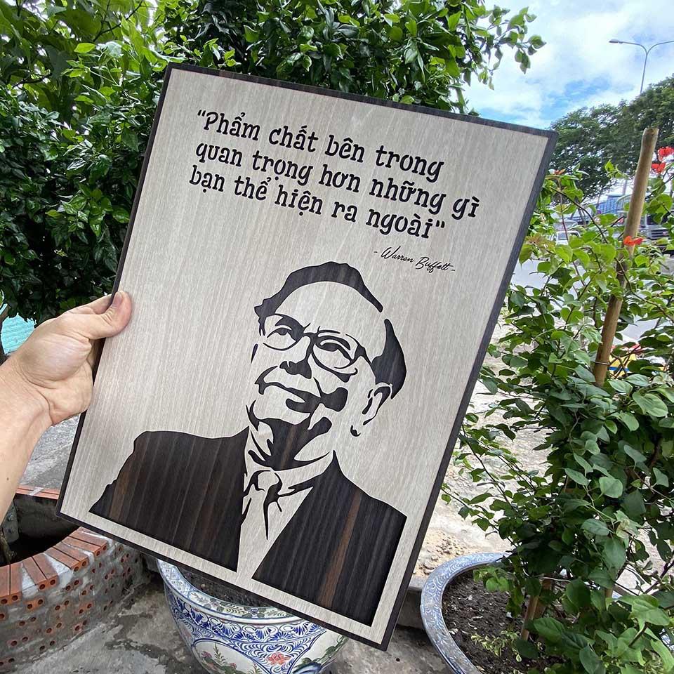 Tranh gỗ tạo động lực trang trí văn phòng - "Phẩm chất bên trong quan trọng hơn những gì bạn thể hiện ra ngoài"