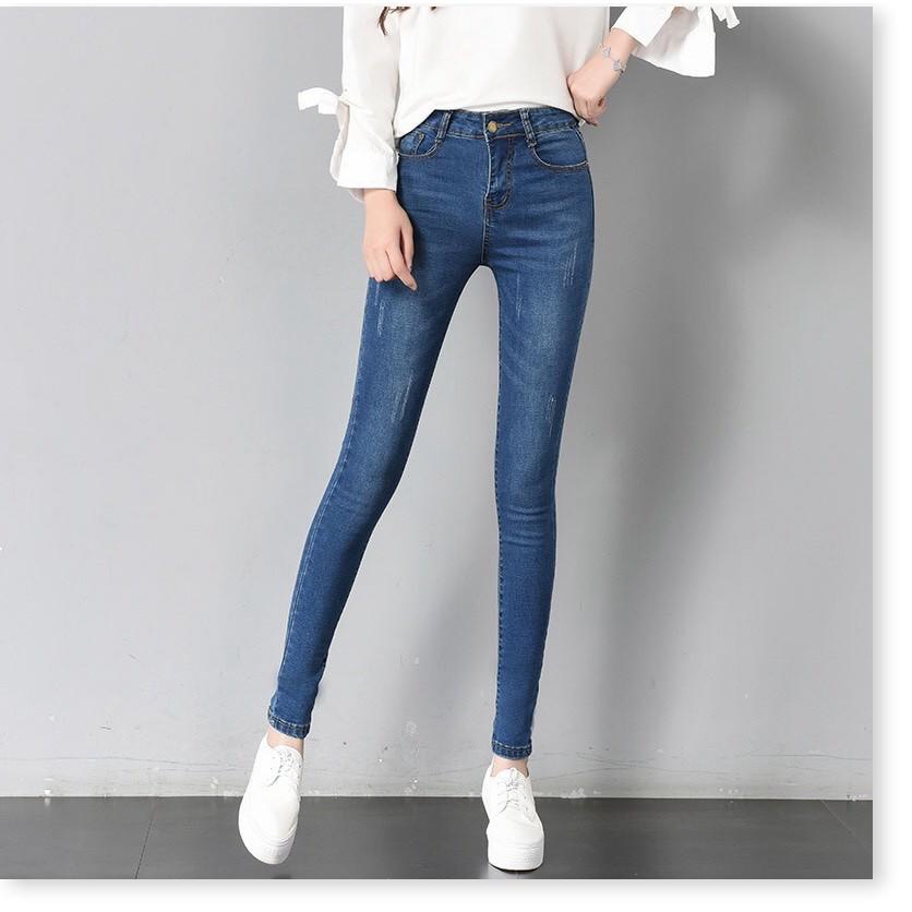 Quần jean nữ-co giản-cao cấp cào nhẹ chất vải mềm mịn