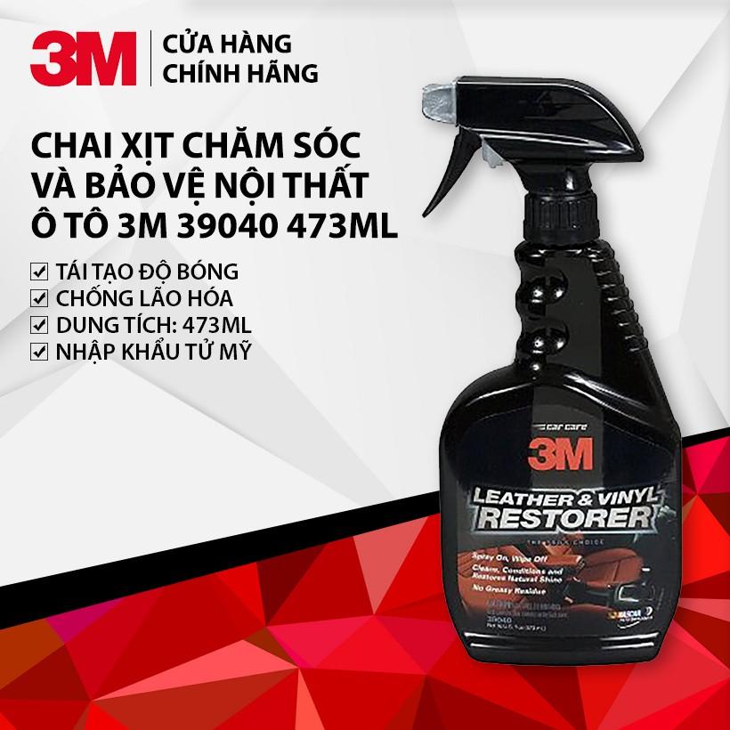Chất bảo dưỡng Da, Nhựa, Cao Su 3M Leathers & Vinyl Restorer 39040 - deblur