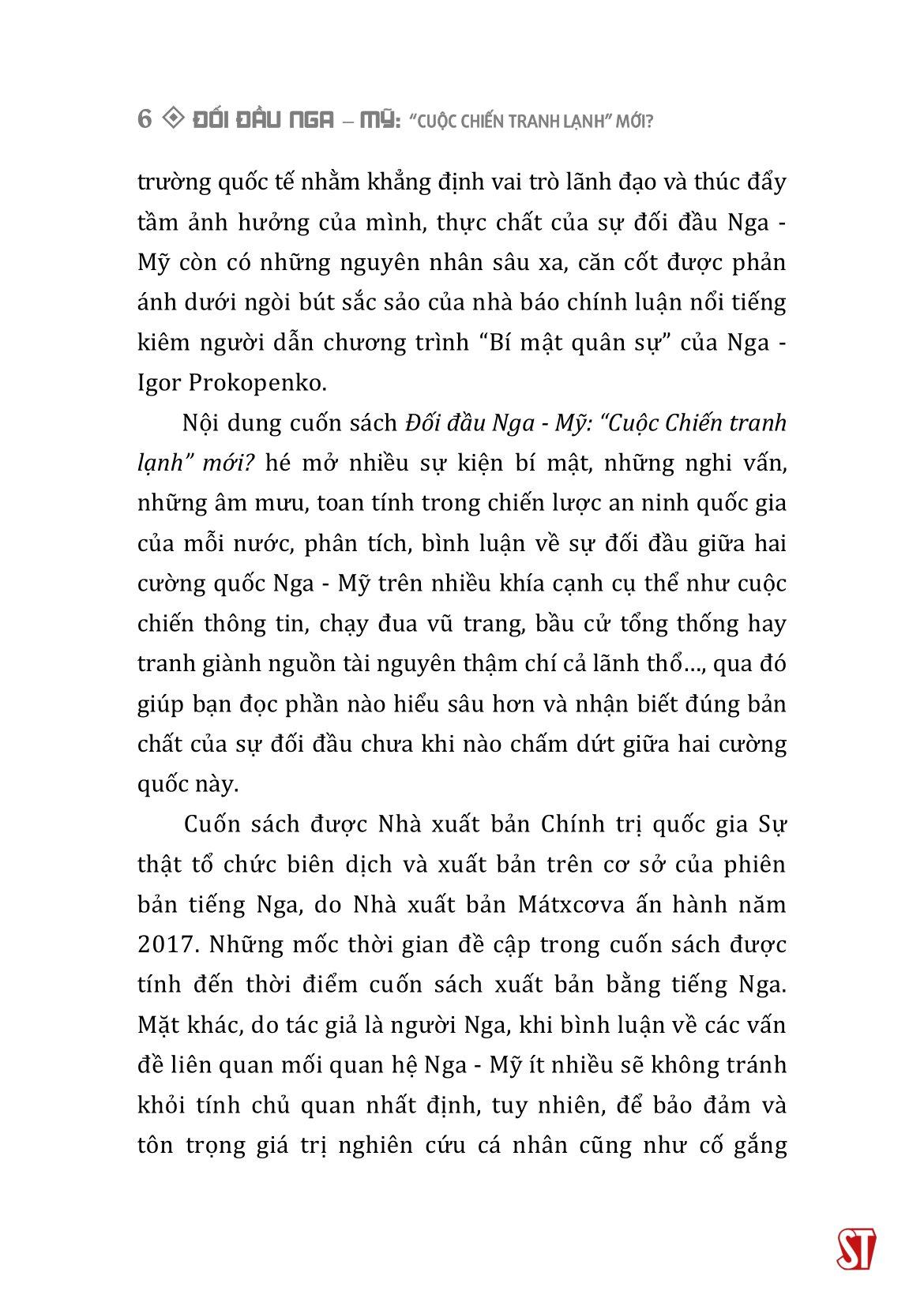 Đối Đầu Nga-Mỹ - &quot;Cuộc Chiến Tranh Lạnh Mới&quot;?