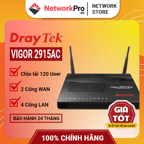 Router Draytek Vigor2915ac - Hàng Chính Hãng