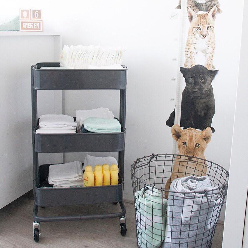 Kệ đa năng 3 tầng có bánh xe siêu nhẹ