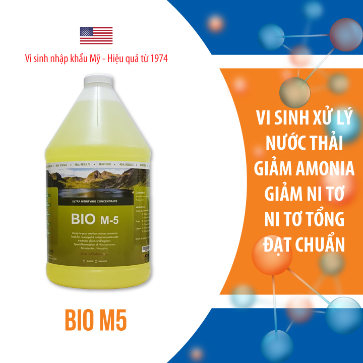 Bio M5 - Vi sinh xử lý Ni tơ cao vượt ngưỡng trong nước thải