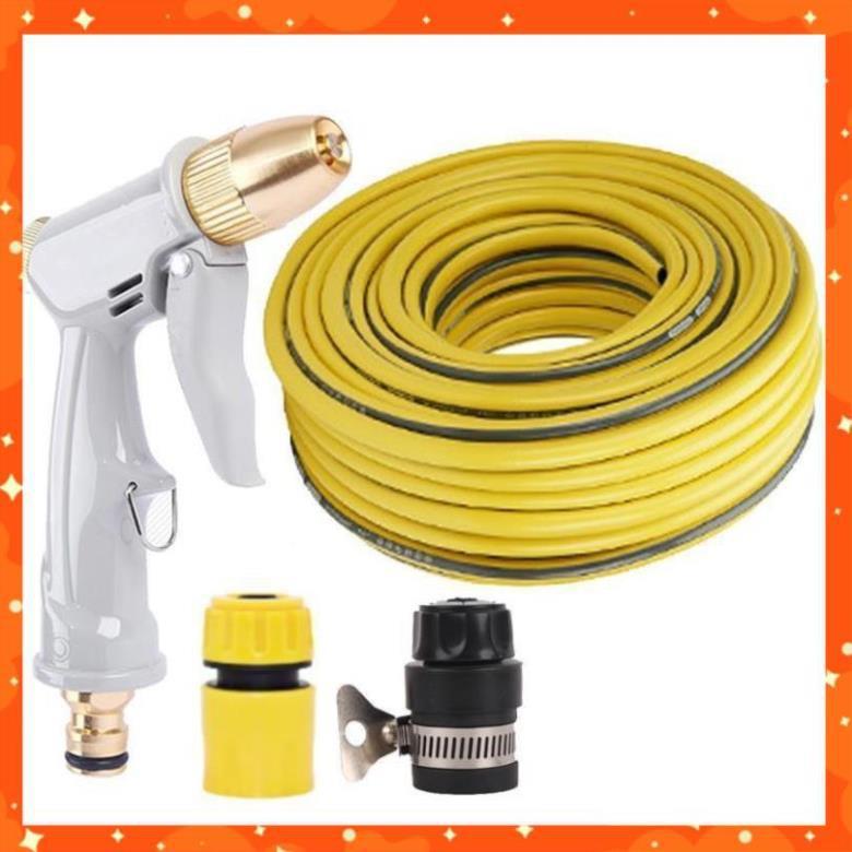 Bộ dây vòi xịt nước rửa xe, tưới cây tăng áp 3 lần, loại 20m 206846