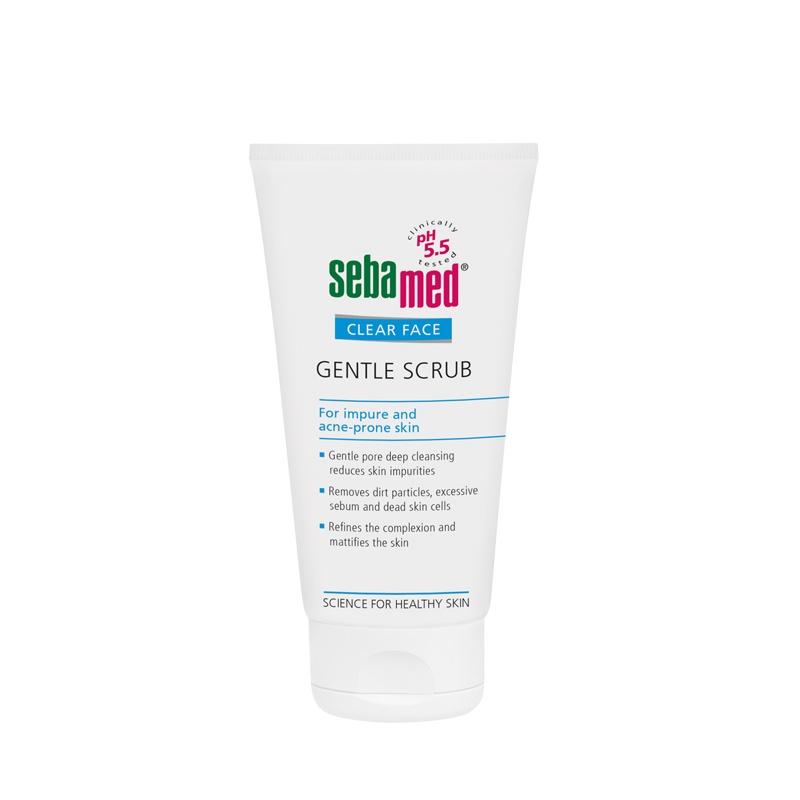 Kem tẩy tế bào chết làm sạch sâu Sebamed pH 5.5 - Sebamed Clear Face Gentle Scrub 150ml