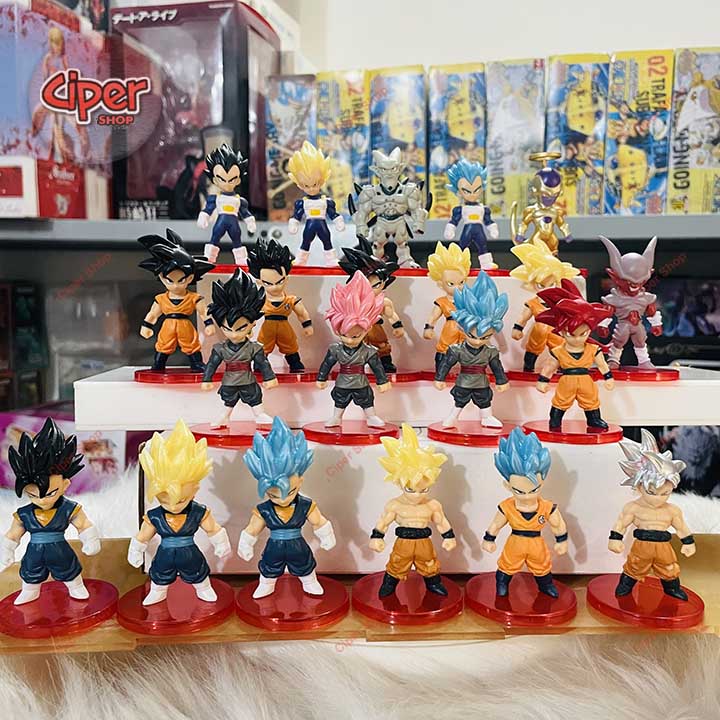 Set 21 Mô hình nhân vật Dra gon Ball Chibi - Figure Dra gon Ball Set 21 Mini