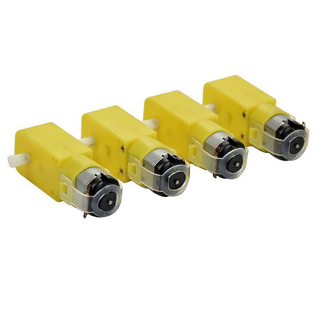 40 Pieces DC Geared Motor, 3-6V TT Gear Motor, Motor Support/Bracket for  DIY Robot Smart Car Robot Tool Chassis