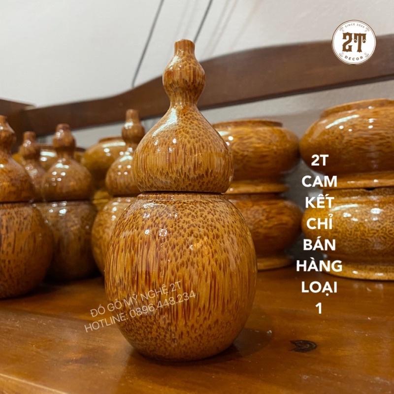 Hũ đựng tăm gỗ dừa thiên nhiên loại 1 , hàng xuất khẩu bao đẹp