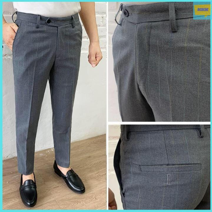 Quần âu nam đẹp , dáng ôm côn hàn quốc, vải cotton cao cấp