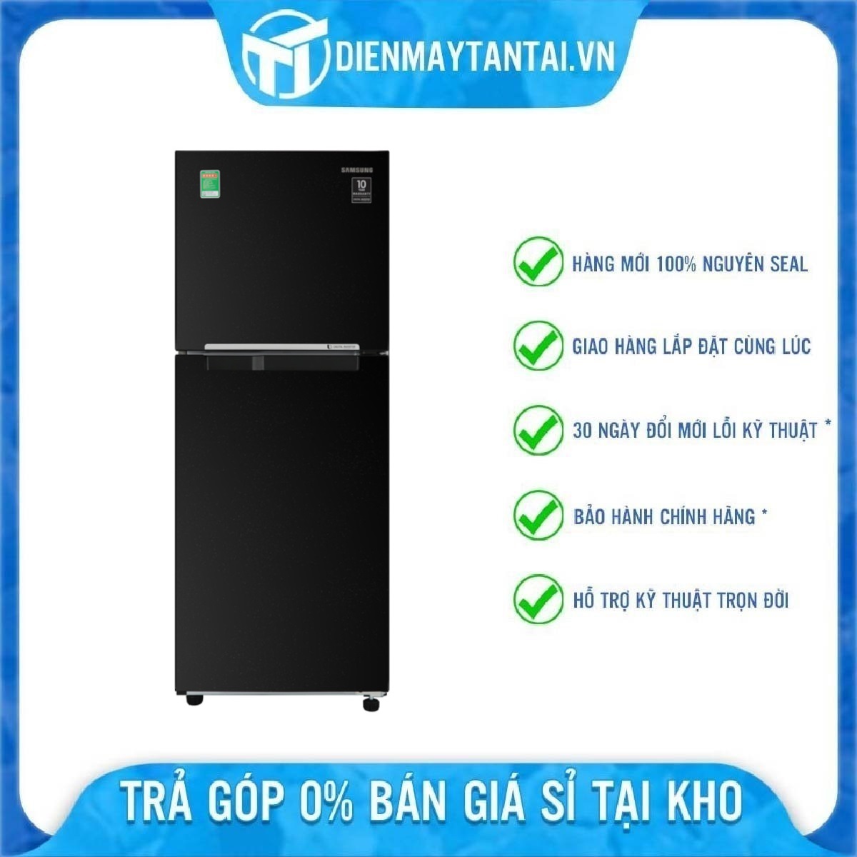 Tủ lạnh hai cửa Samsung Digital Inverter 216L RT20HAR8DBU - Hàng chính hãng - Giao toàn quốc