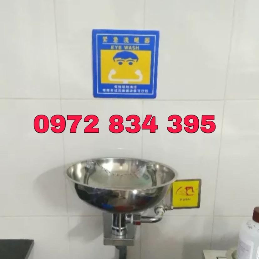 Chậu rửa mắt khẩn cấp,vòi rửa mắt khẩn cấp gắn tường