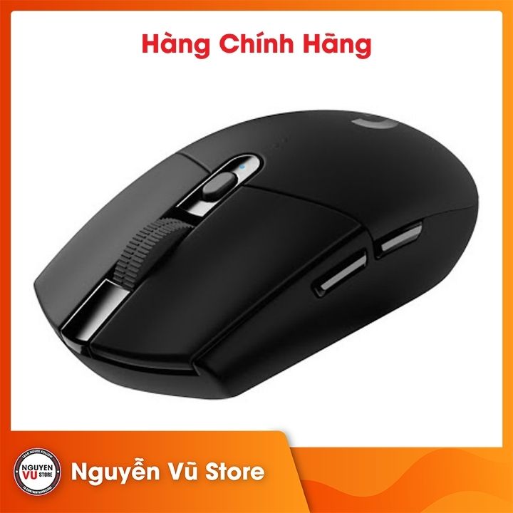 Chuột game không dây Lightspeed Logitech G304 - Cảm biến Hero, 12k DPI, nhẹ, 6 nút lập trình, on-board memory, pin 250h - Hàng chính hãng