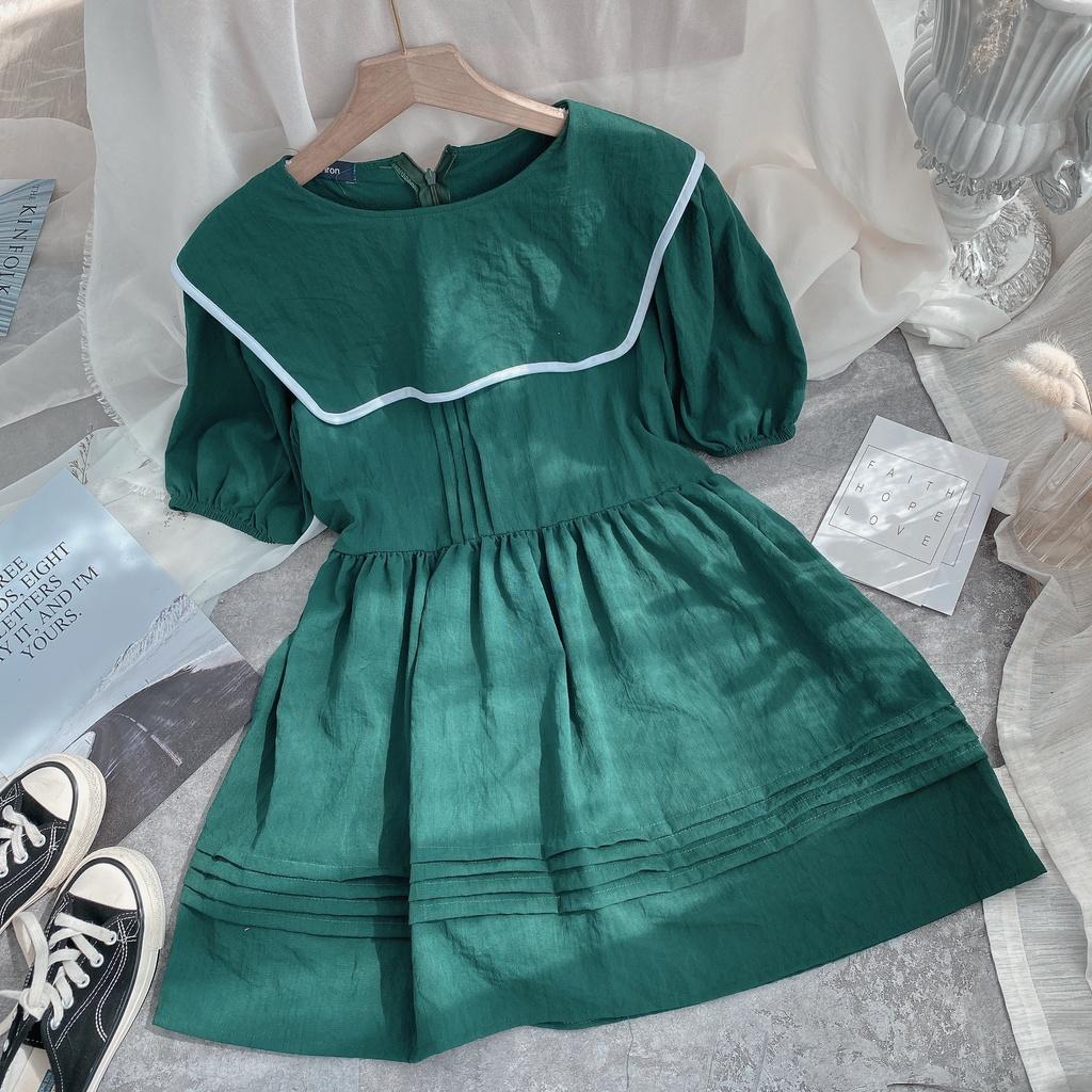 Đầm babydoll xanh thuỷ thủ