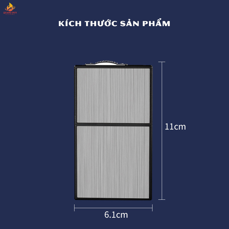 Hộp đựng thuốc kiêm bật lửa điện plasma 4 tia, vừa đựng thuốc vừa đánh lửa tiện lợi