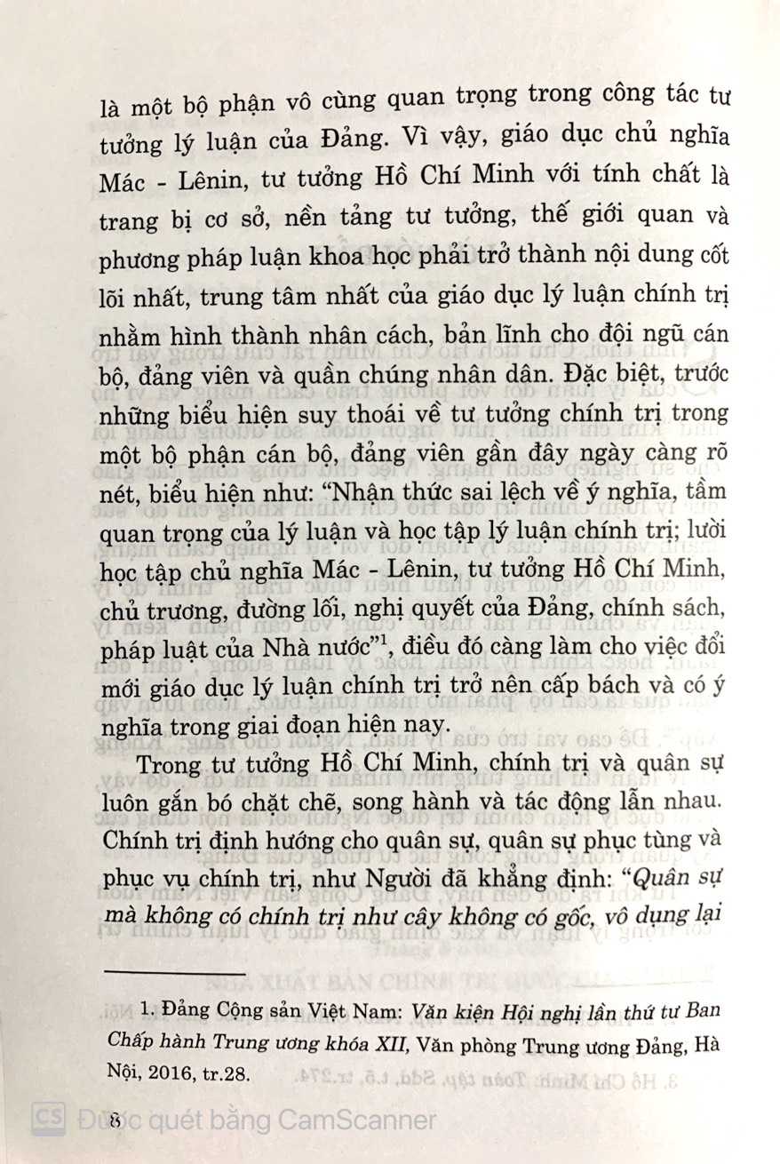 Đổi mới giáo dục lý luận chính trị cho học viên sĩ quan kỹ thuật quân sự hiện nay theo tư tưởng Hồ Chí Minh