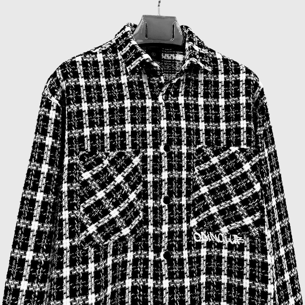 Áo Jacket TWEED ODIN CLUB, Áo khoác dạ nam nữ dài tay,Local Brand ODIN CLUB