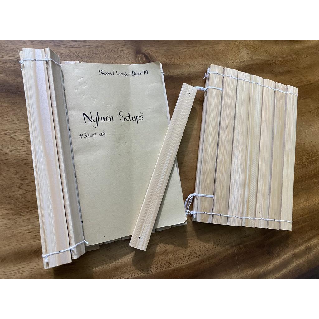 Sổ Tre, Sách Cổ Trang, Sổ Nhật Ký, Sổ Menu - Làm từ Tre thân thiện, hàng Decor