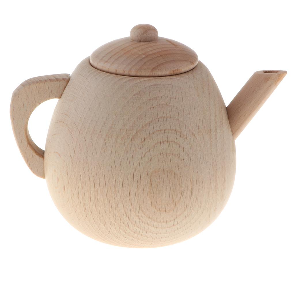 Vui Vẻ Chắc Chắn Vân Sồi Gỗ Đồ Chơi Nhà Bếp-Nồi/Kichenware/Bộ Đồ Ăn Playset Vai Trò Giả Vờ Chơi Nấu Ăn Phát Triển