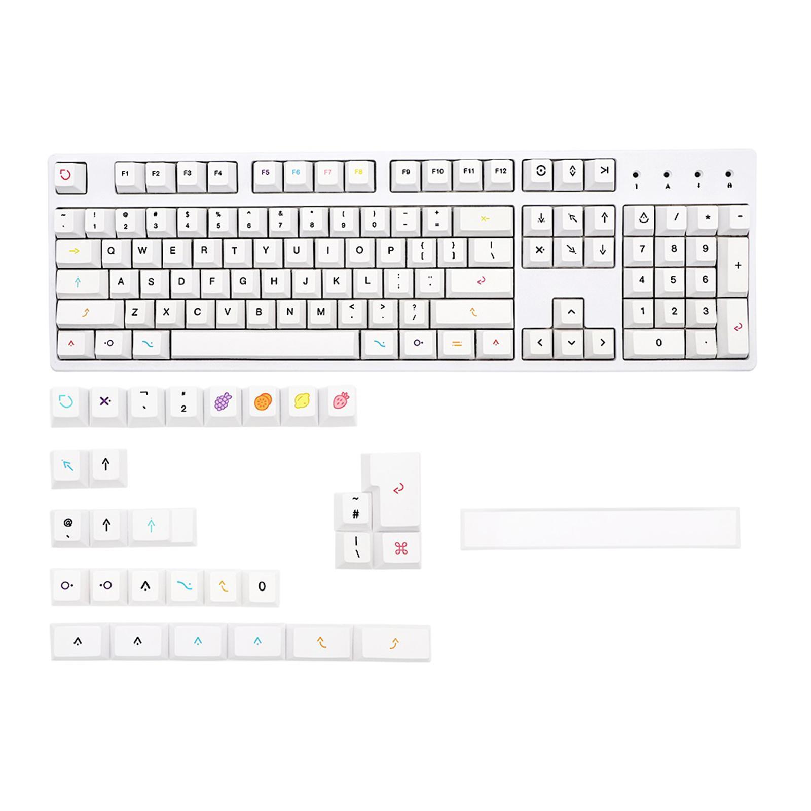 PBT 134 Keys Keycaps Full for Cherry Premium