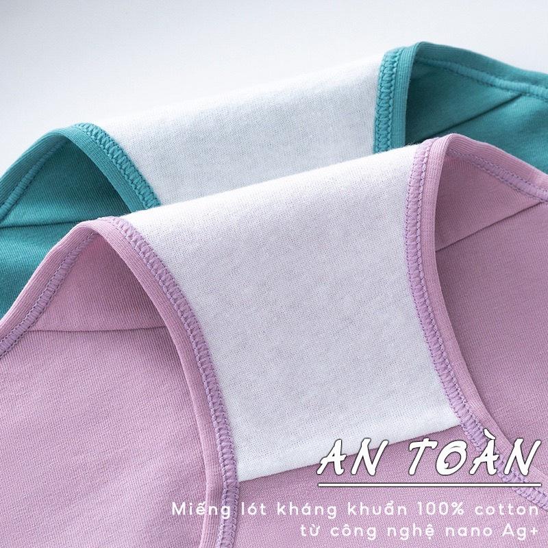 Quần lót nữ cotton cao cấp cạp su AMYRA đẹp thun lạnh không lộ viền đường may kháng khuẩn 7 màu basic bigsize QL038