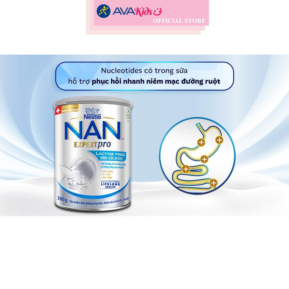 Sữa bột NAN Expert Pro Lactose Free 380g (0 - 3 tuổi) dành cho trẻ không dung nạp đường lactose - Hàng Chính Hãng