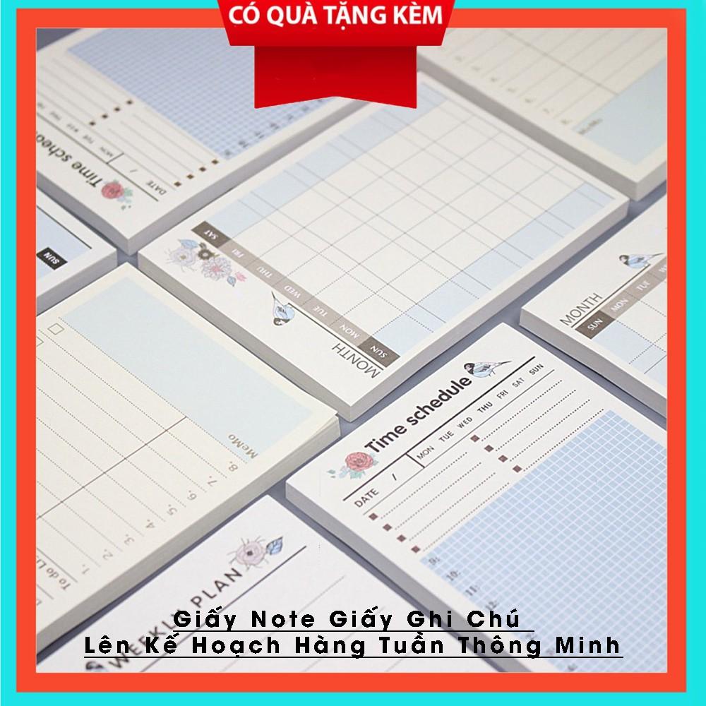 Giấy Note Giấy Ghi Chú Lên Kế Hoạch Hàng Tuần Thông Minh