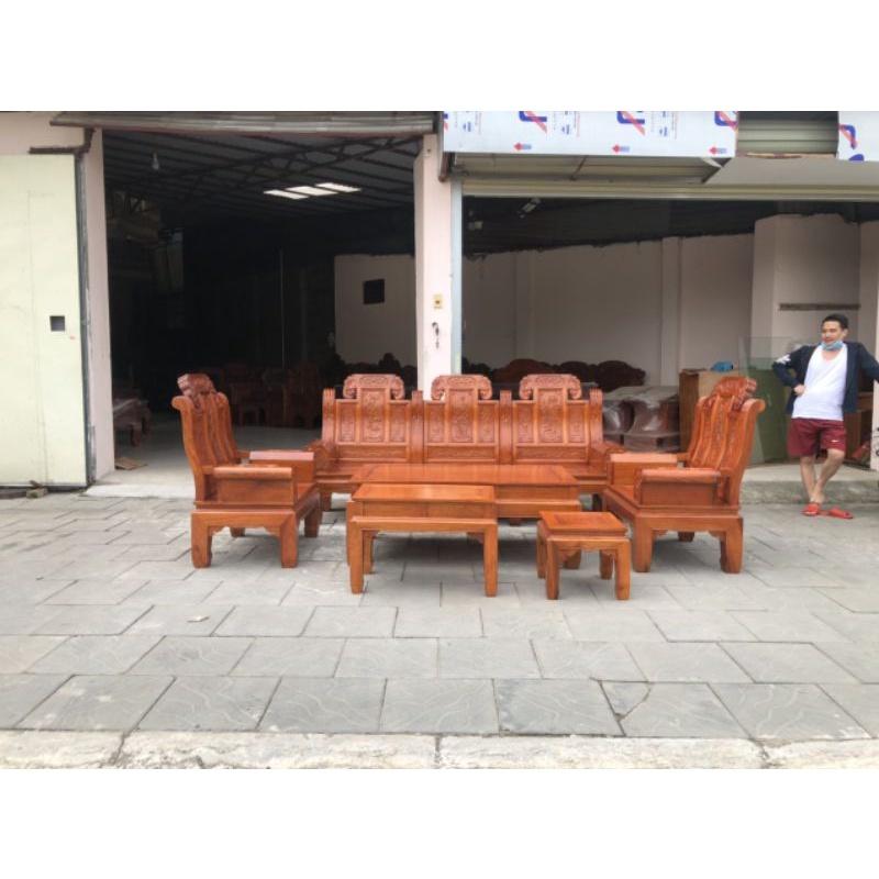 Bộ bàn ghế âu á gỗ gõ đỏ - 0988-352-210