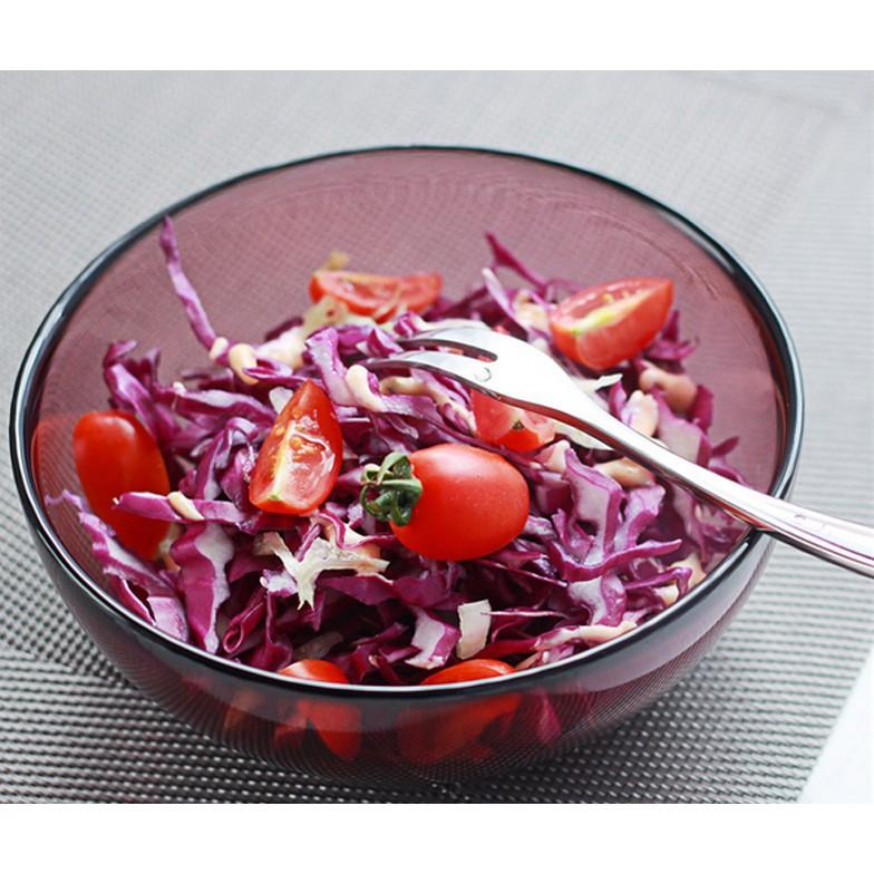 Bát đĩa thủy tinh Hya Purple 