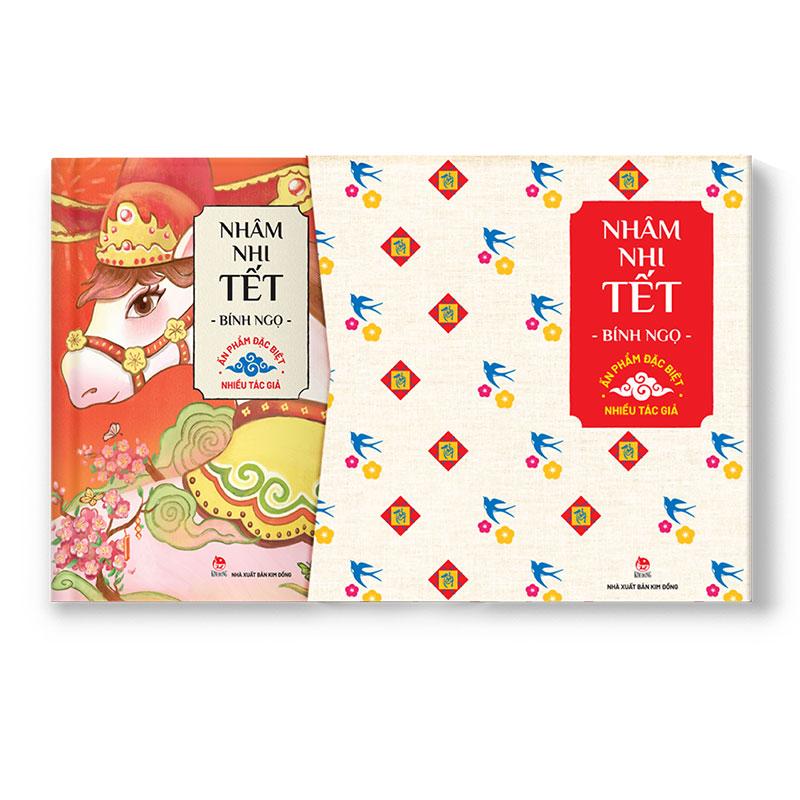 Sách - Nhâm Nhi Tết Bính Ngọ - Ấn Phẩm Đặc Biệt - Bìa Cứng - Tặng Kèm Mô Hình Lắp Ráp Hình Ngựa Gỗ