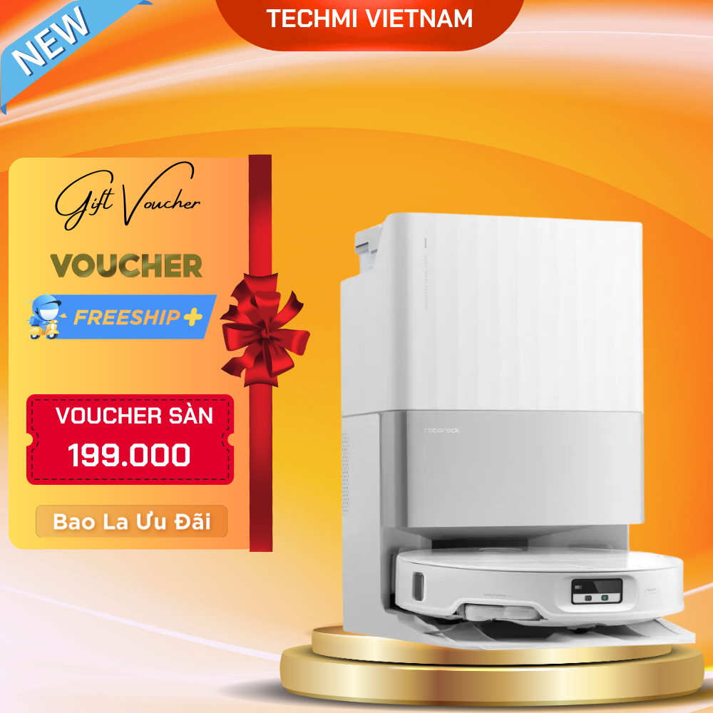 Robot Hút Bụi Lau Nhà Roborock QRevo EdgeT Lực Hút 18.500 Pa - Hàng Chính Hãng