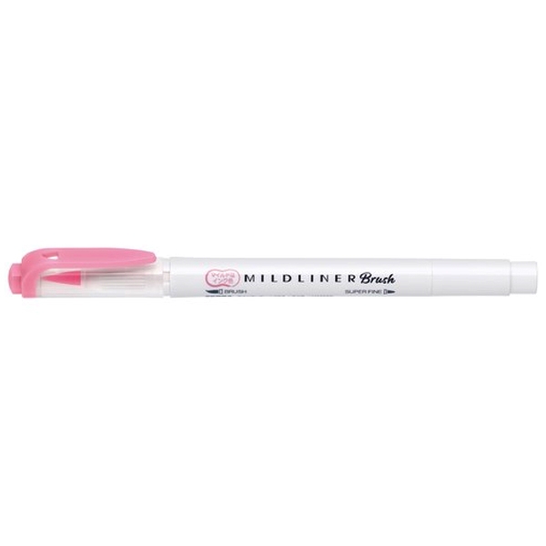 Viết Cọ Nhật Mildliner - Zebra WFT8-MP - Màu Hồng