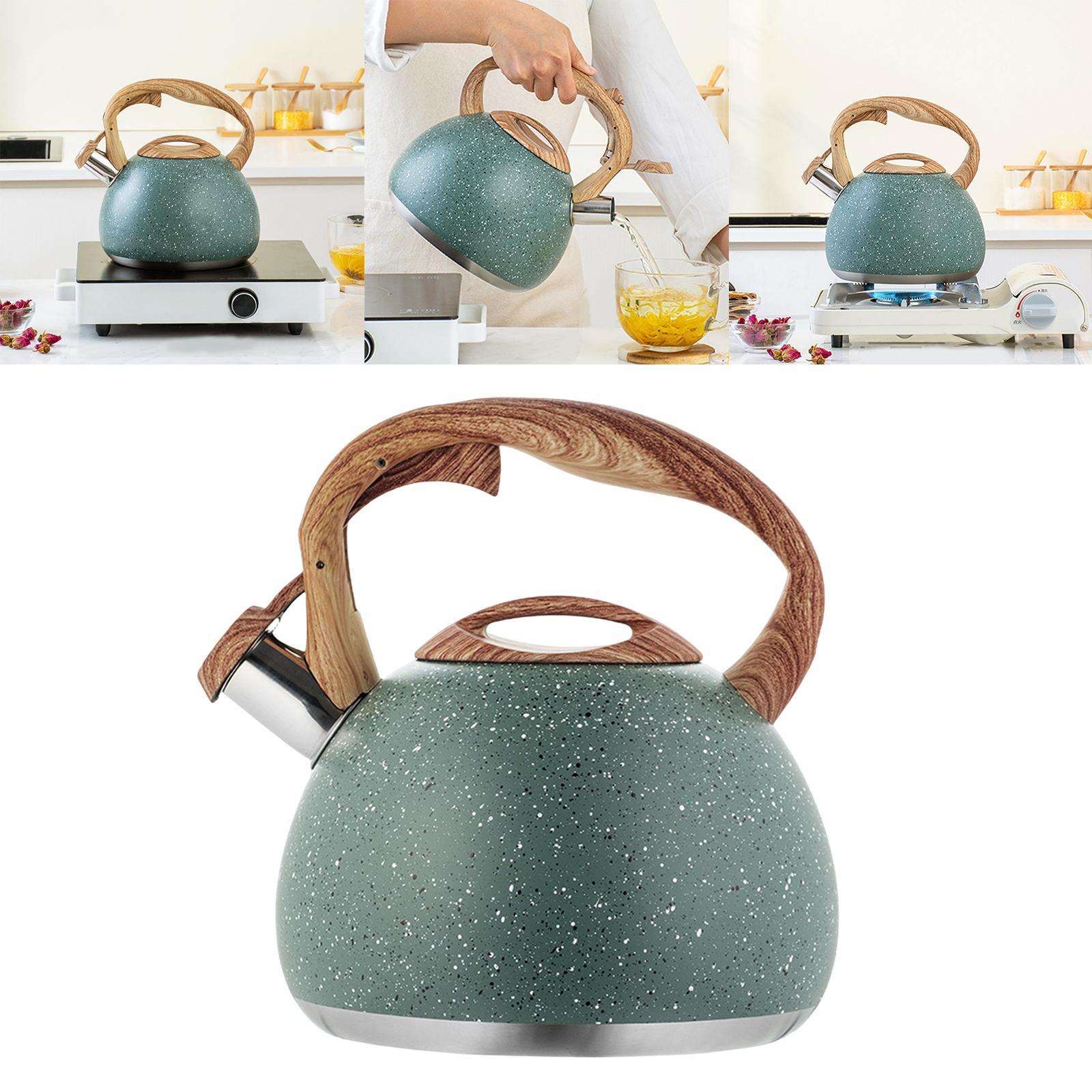 Tea Kettle Wood Handle Tea Pots Whistling Tea Pot Tea Pots for Stove Top