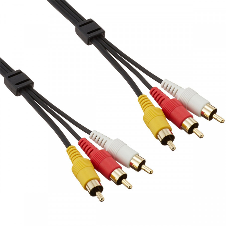 Cáp AV RCA - RCA 1.0m ELECOM AV-WRY1 - Hàng chính hãng