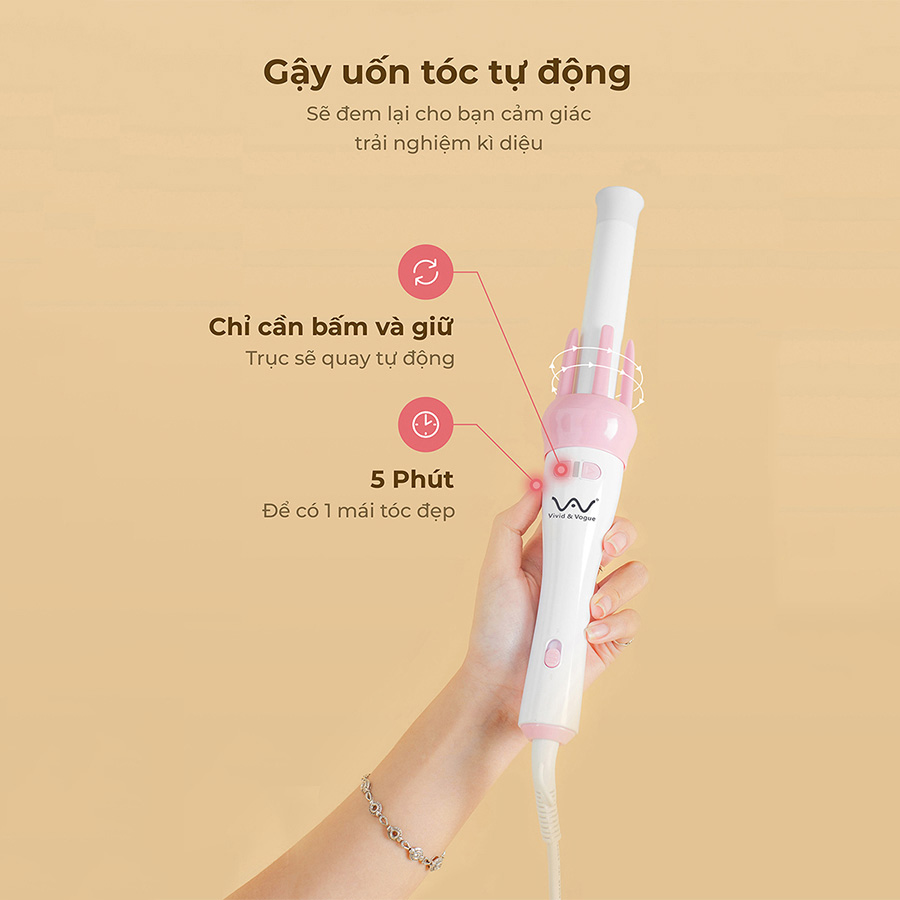 Máy uốn tóc tự đông Vivid&Vogue VAV-022B